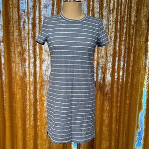 Lou & Grey Blue and White Striped Dress